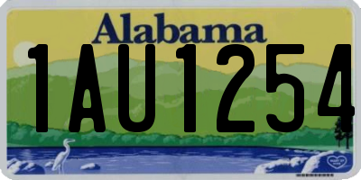 AL license plate 1AU1254