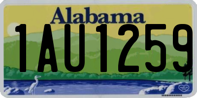 AL license plate 1AU1259