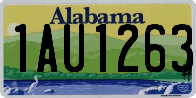 AL license plate 1AU1263