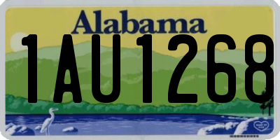 AL license plate 1AU1268