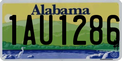 AL license plate 1AU1286