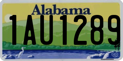 AL license plate 1AU1289