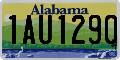 AL license plate 1AU1290