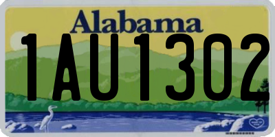 AL license plate 1AU1302