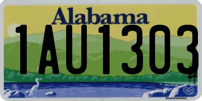 AL license plate 1AU1303
