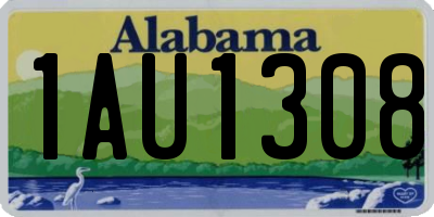 AL license plate 1AU1308