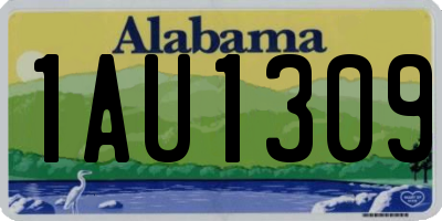 AL license plate 1AU1309