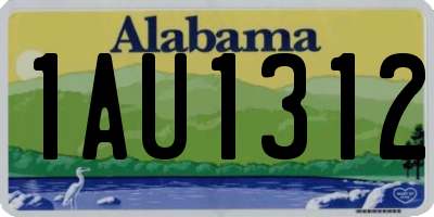 AL license plate 1AU1312