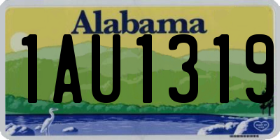 AL license plate 1AU1319