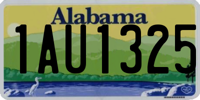 AL license plate 1AU1325
