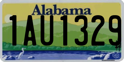 AL license plate 1AU1329