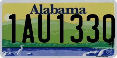 AL license plate 1AU1330