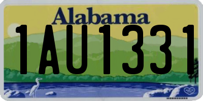AL license plate 1AU1331
