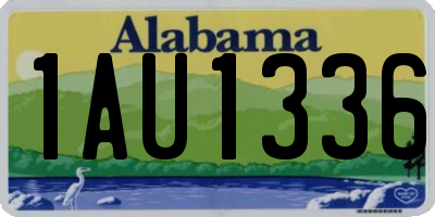 AL license plate 1AU1336