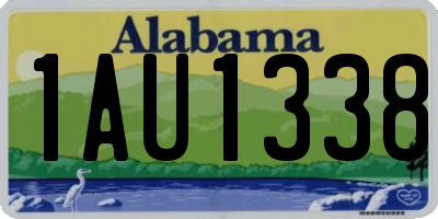 AL license plate 1AU1338
