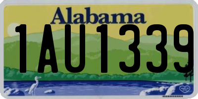 AL license plate 1AU1339