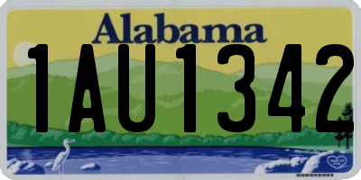 AL license plate 1AU1342