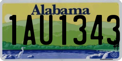 AL license plate 1AU1343