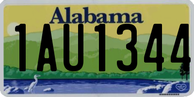 AL license plate 1AU1344
