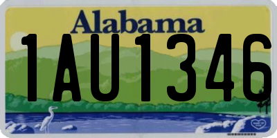 AL license plate 1AU1346