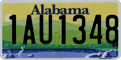 AL license plate 1AU1348