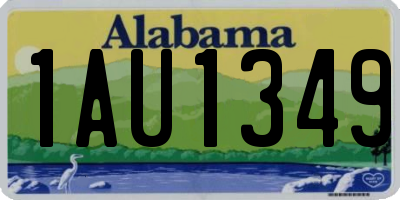 AL license plate 1AU1349