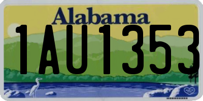 AL license plate 1AU1353
