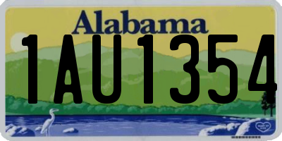 AL license plate 1AU1354