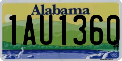 AL license plate 1AU1360