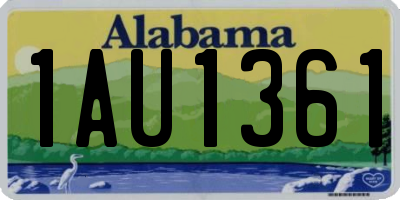 AL license plate 1AU1361
