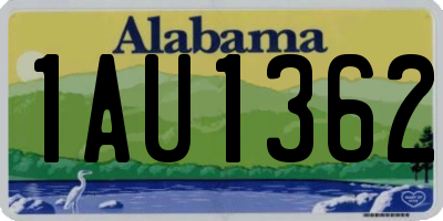 AL license plate 1AU1362