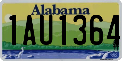 AL license plate 1AU1364