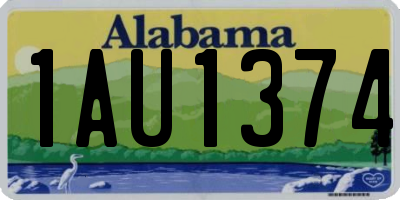 AL license plate 1AU1374