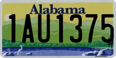 AL license plate 1AU1375