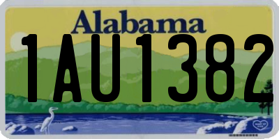 AL license plate 1AU1382