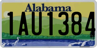 AL license plate 1AU1384