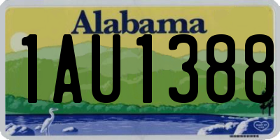 AL license plate 1AU1388