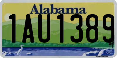 AL license plate 1AU1389