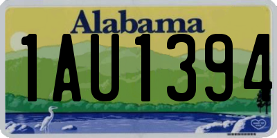 AL license plate 1AU1394