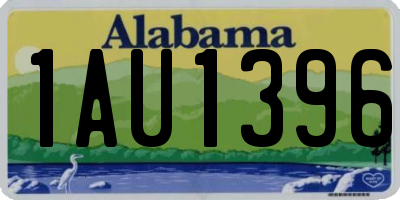 AL license plate 1AU1396
