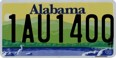 AL license plate 1AU1400