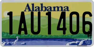 AL license plate 1AU1406