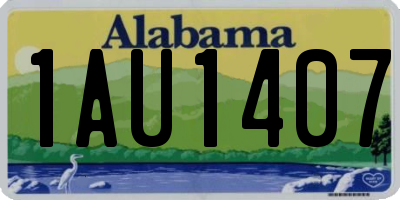 AL license plate 1AU1407
