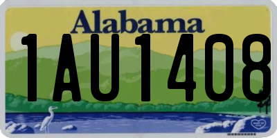 AL license plate 1AU1408