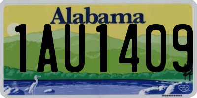 AL license plate 1AU1409