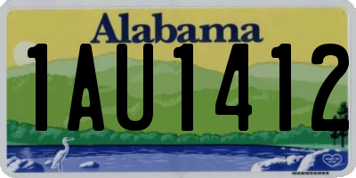 AL license plate 1AU1412