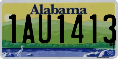 AL license plate 1AU1413