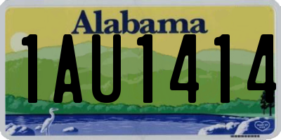AL license plate 1AU1414