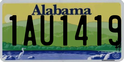 AL license plate 1AU1419