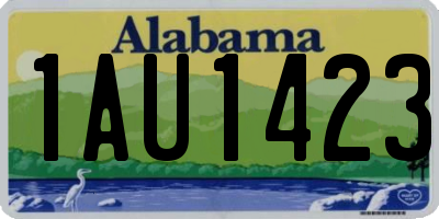 AL license plate 1AU1423